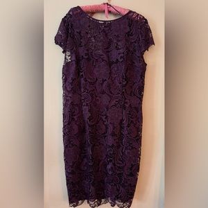 Jewel, purple lace dress by Patra